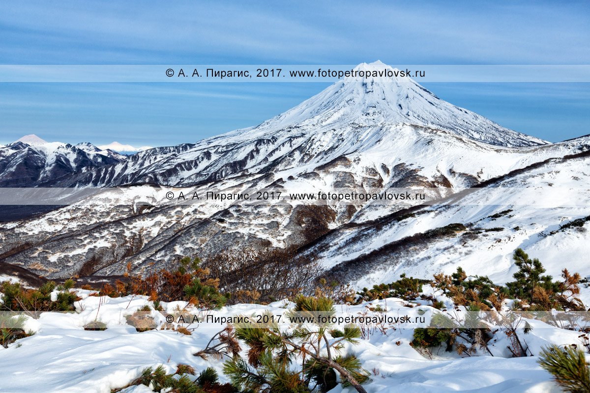 Вилючинский вулкан фото зимой